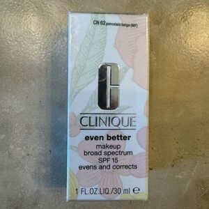 NEW Clinique Even Better Makeup SPF 15 - Porcelain Beige CN62